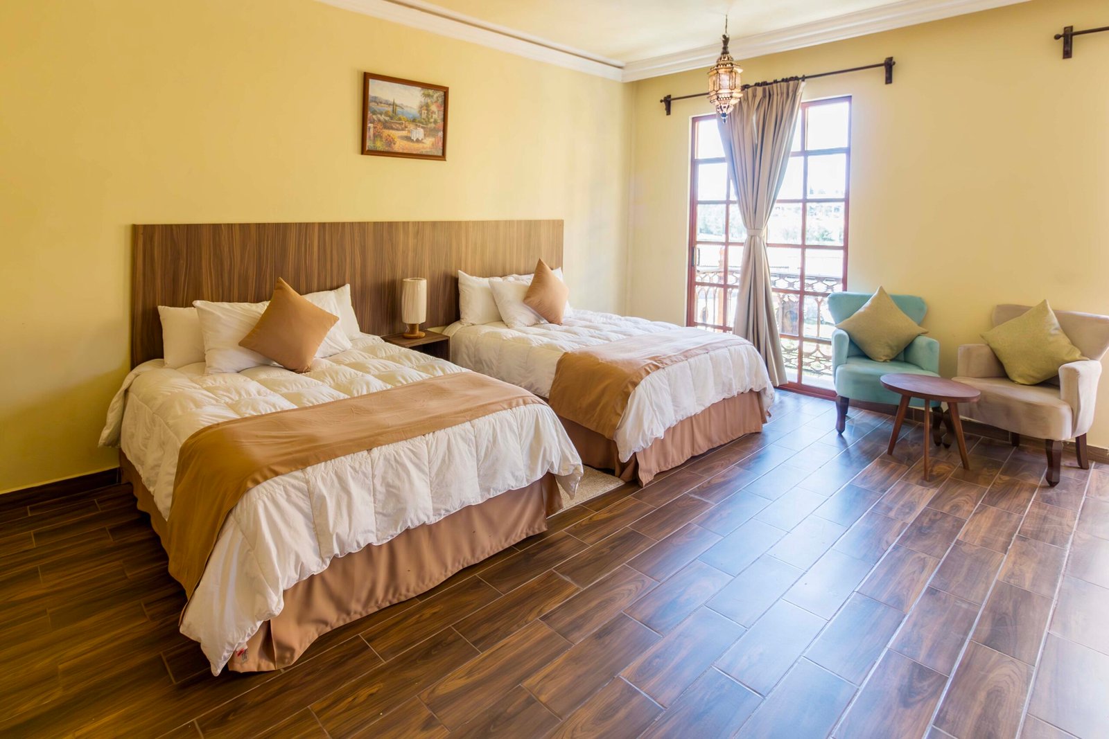 Habitación 2 camas matrimonial Aculco A